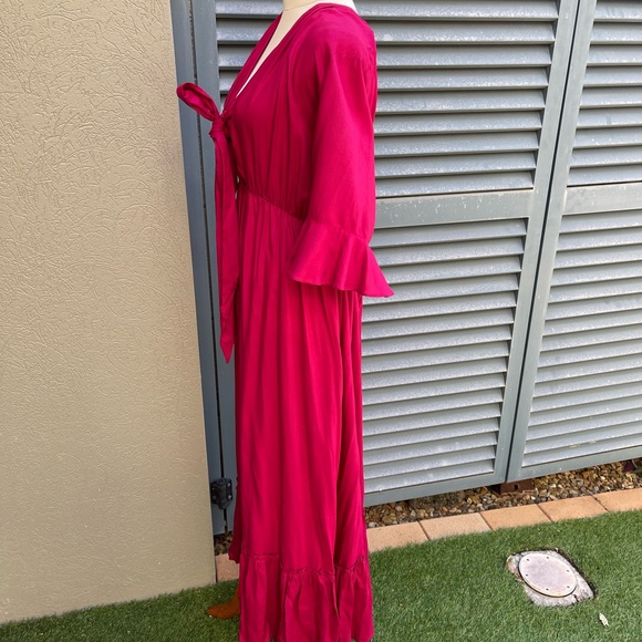 NWT Dani Marie Burgundy Maxi Dress - Picture 5 of 10